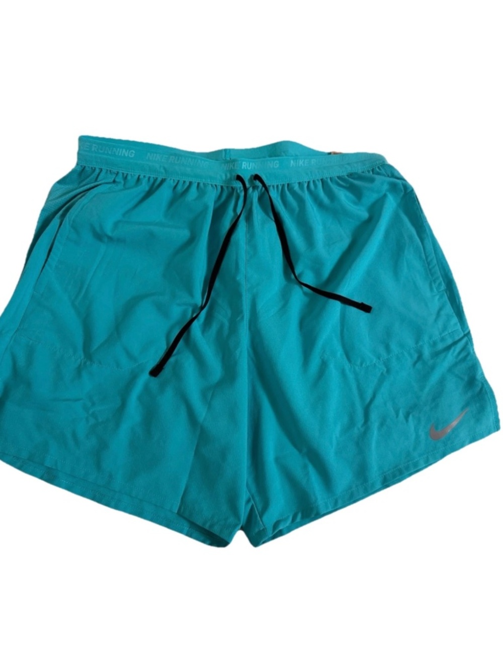 $65 Nike DM4759 Dri-Fit Stride 2-In-1 7" Runnning Shorts Teal Mens Large YKK Zip